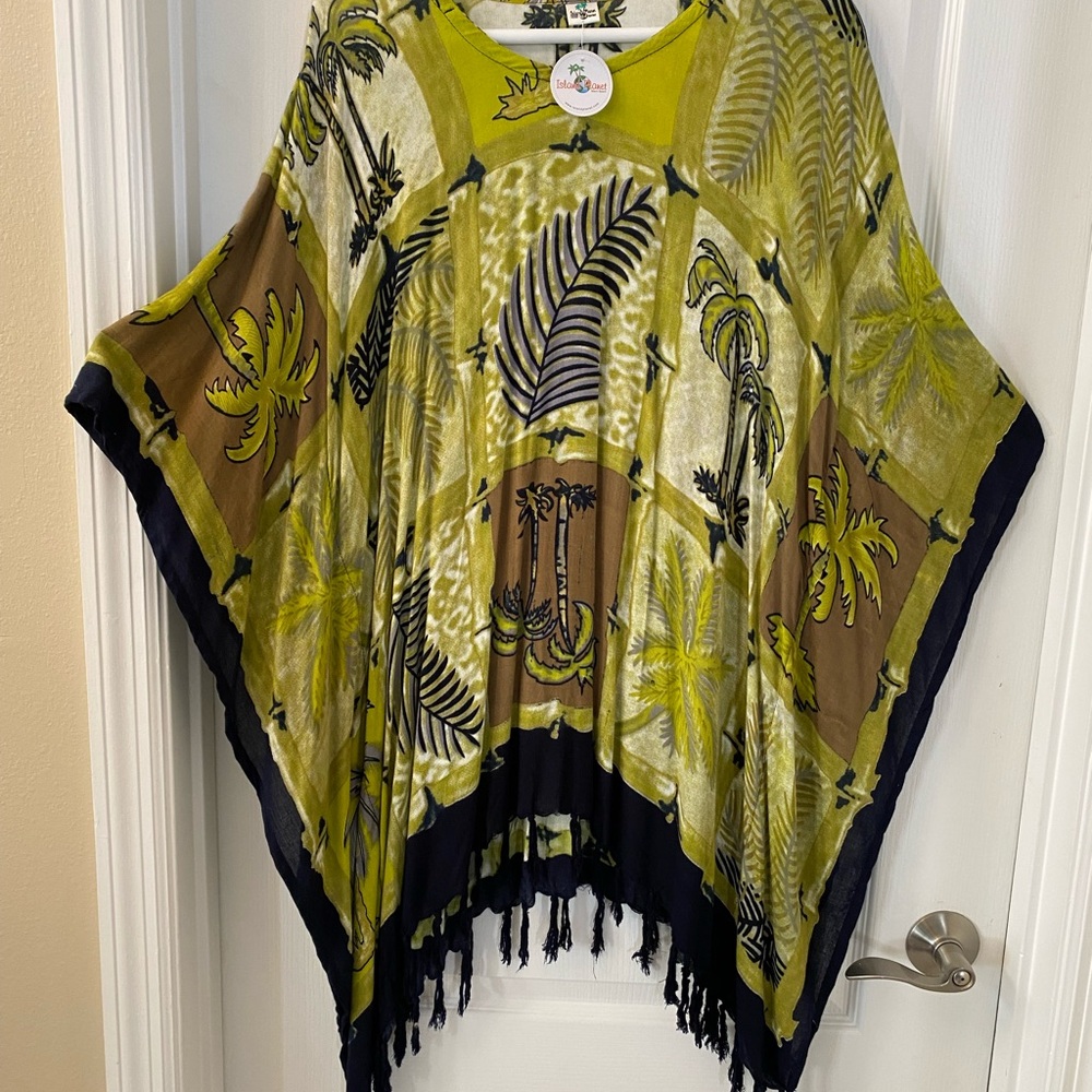 Tropical Print Swim Coverup